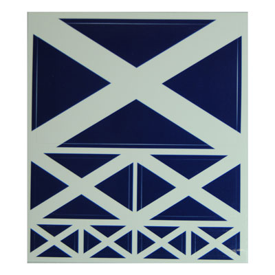 SC42 Eurostick Scottish Sticker Saltire Flag New