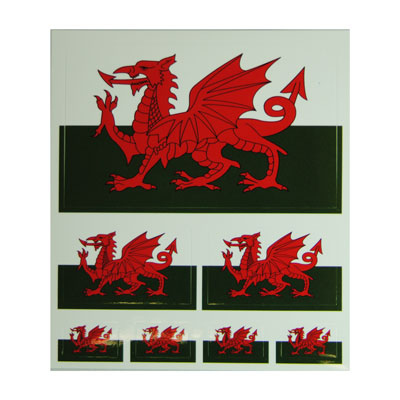 Wales Flag Sticker Pack