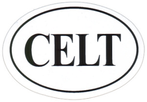 CELT oval Sticker