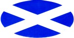 Saltire Oval Sticker