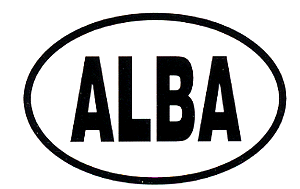 ALBA oval Sticker