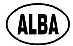 ALBA oval Sticker