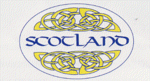 Scotland white celtic oval Sticker