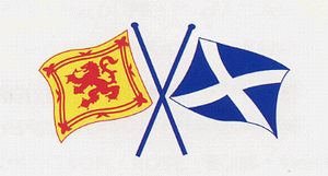 Cross Scotland Flags Sticker
