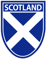 Scotland Saltire shield Sticker