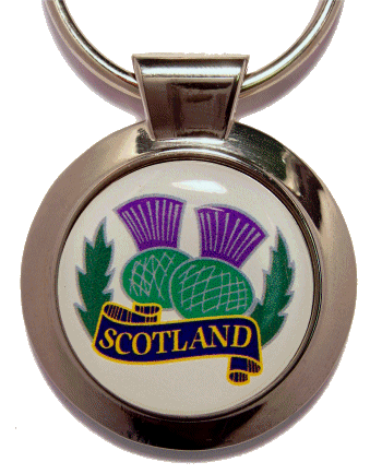 Thistle Keyring