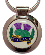 Thistle Keyring