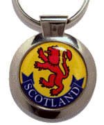 Rampant Lion Flag Keyring