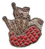 Bagpipe Lapel Pin Badge