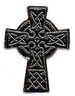 Celtic Cross Lapel Pin Badge